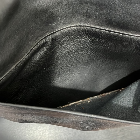 Vintage Black Leather Coach Flap Crossbody Bag - USA 4907 - Picture 12 of 16